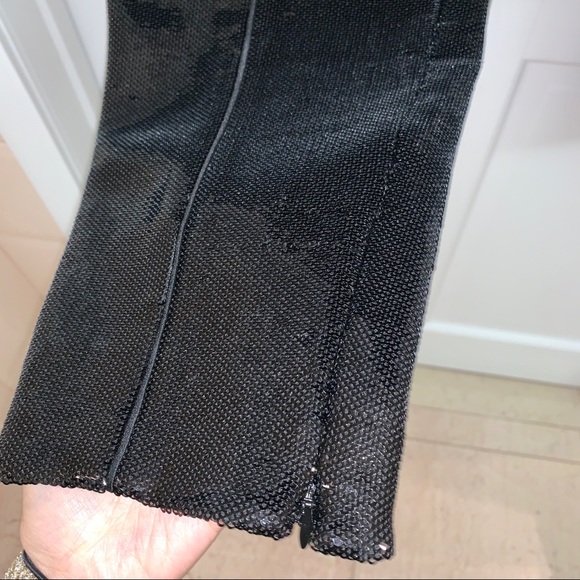 DVF Black Sequined Skinny Pants - Picture 14 of 14